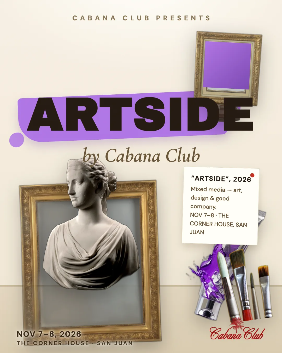 Artside by Cabana — Cabana Club pop-up, Corner House, San Juan