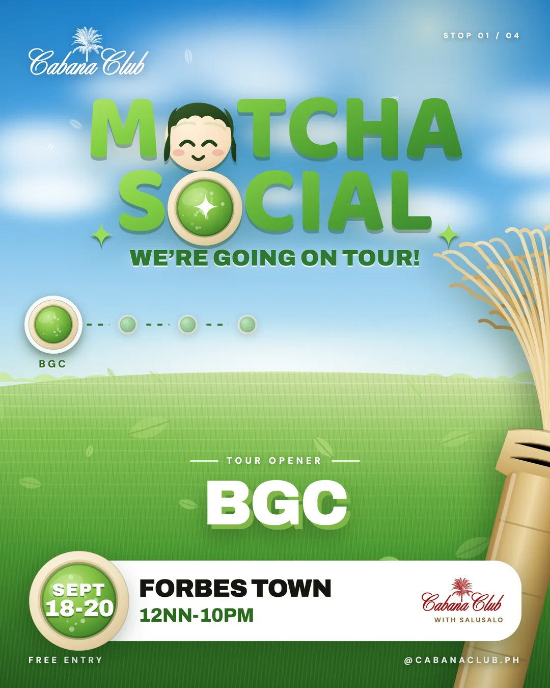 Matcha Social: BGC — Cabana Club pop-up