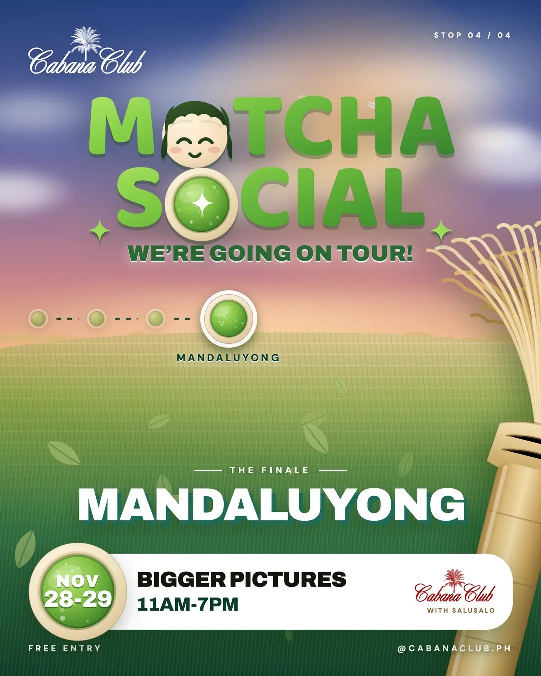 Matcha Social: Mandaluyong: Cabana Club pop-up, Bigger Pictures, Mandaluyong