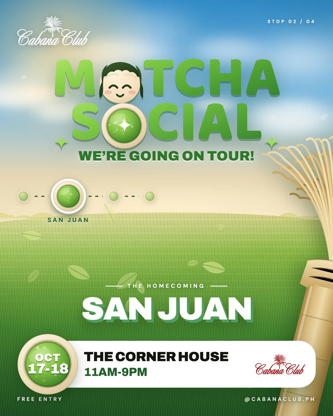 Matcha Social: San Juan — Cabana Club pop-up