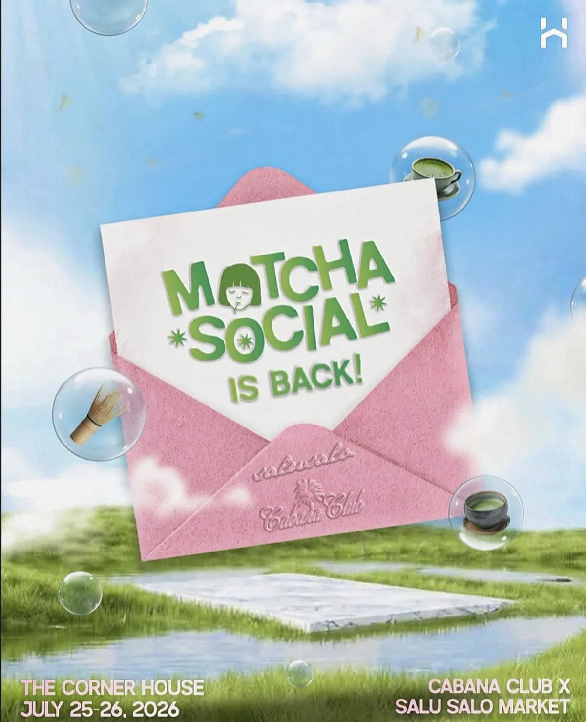 Matcha Social — Cabana Club pop-up, Corner House, San Juan