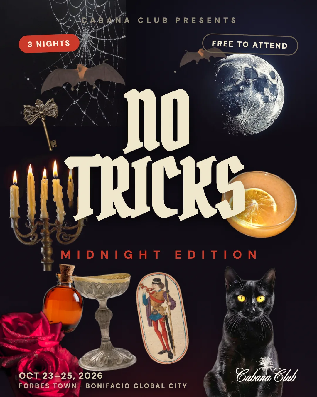No Tricks Just Treats — Cabana Club pop-up, Forbes Town, BGC